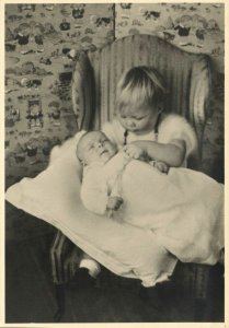 Dutch Crown Prince Willem Alexander with his Brother Prince Johan Friso (1968)