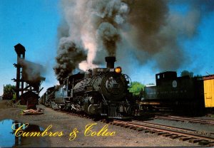 Colorado Cumbres & Toltec Scenic Railroad Between Chama New Mexico and Antoni...