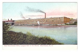 New Manchester Mills, Manchester, New Hampshire, Antique Langsdorf Postcard