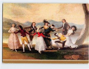 Postcard Blind-Mans buff By Goya, Museo Del Prado, Madrid, Spain