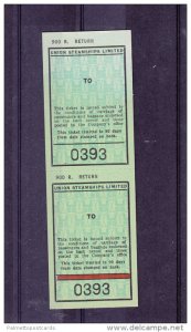 Passenger Boarding Ticket, Union Steamships Limited