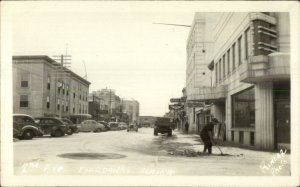Fairbanks AK 2nd Ave Rinear Real Photo Postcard c1940