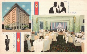 Vintage Postcard 1920's View of Anthony Hotel Fort Wayne Indiana IND