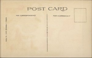 Christmas - Santa Claus Tree & Stocking Series 1105 c1915 Postcard 