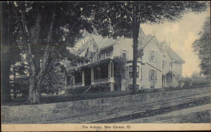 New Canaan CT The Ardsley c1910 Postcard