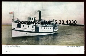 h3738 - Steamer ALEXANDRA 1910s Miramichi River NB by Warwick