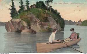 DEVIL'S OVEN , New York , PU-1909; Thousand Islands, Couple in rowboat