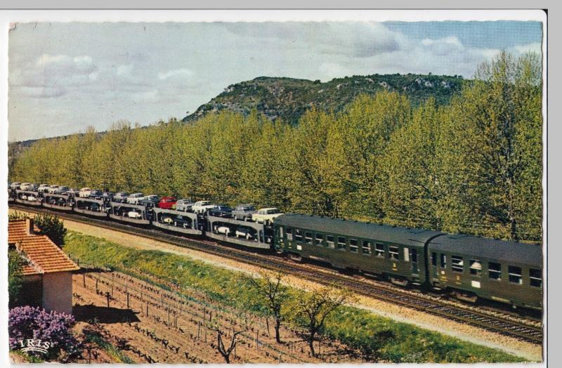 Railway; France, Auto Sleeper Express Train PPC c 1967, By SNCF 