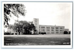 Houma Louisiana LA PPC Photo Postcard High School Building c1960's Vintage