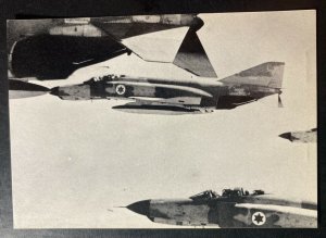 Mint Israel Real Picture Postcard RPPC 6 Days War 1967 Air Force In The Sky