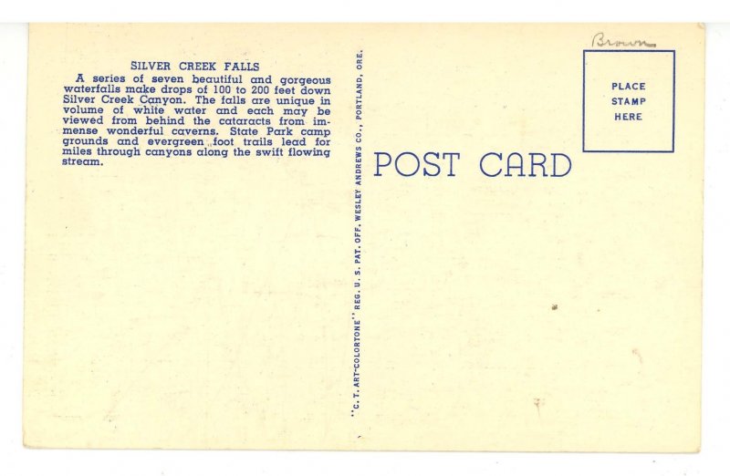 OR - Silver Creek Canyon. Silver Creek Falls