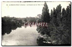 Old Postcard La Roche Posay La Creuse View from the Bridge