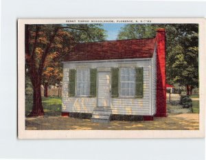 Postcard Henry Timrod Schoolhouse Florence South Carolina USA