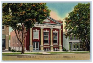 c1950's Fredonia Grange No.1 Fredonia New York NY Vintage Unposted Postcard 