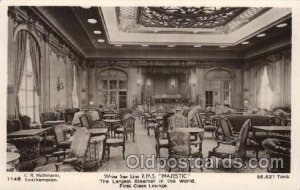 R.M.S. Majestic First class lounge Ship Interiors, Unused 