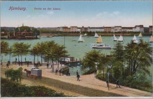 Germany Postcard - Hamburg - Partie An Der Alster  RS33687