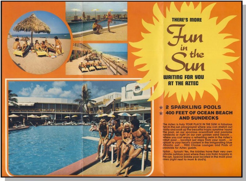 Aztec Beach Resort Brochure, Miami, Florida/FL