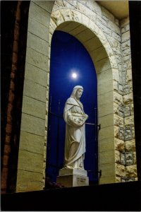 Statue Bell Tower St. Elizabeth Catholic Church Eureka Springs AR Postcard PC552