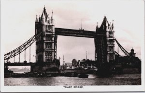 England Tower Bridge London Vintage RPPC C182