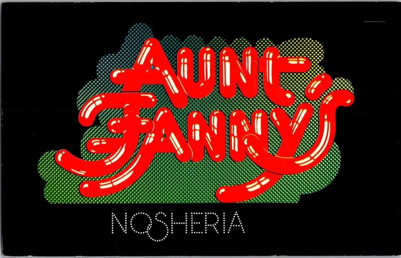 Aunt Fanny's Nosheria, Pittsburgh PA c1978 Vintage Postcard N57 