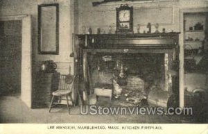 Kitchen Fireplace, Lee Mansion - Marblehead, Massachusetts MA  