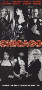 Chicago The Musical Wolverhampton Hand Signed Theatre Flyer
