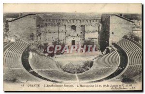 Postcard Old Orange The Roman Ampitheatre The Hemicycle a 55m radius of 60 an...