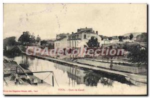 Old Postcard Toul Gare Du Canal