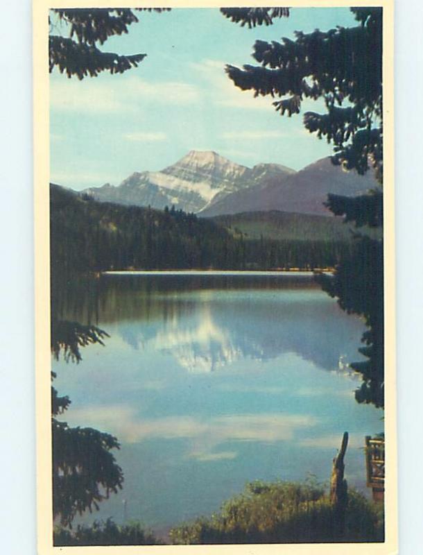 Unused Pre-1980 LAKE SCENE Jasper National Park Alberta AB F3515