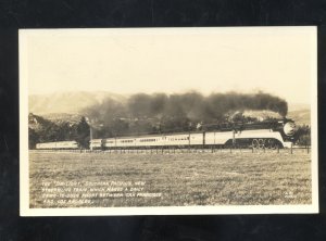 RPPC SOUTHN PACIFIC RAILROAD TRAIN DAYLIGHT VINTAGE REAL PHOTO POSTCARD