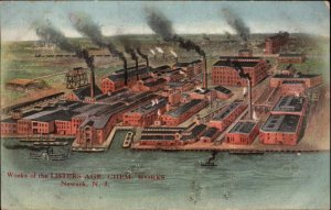 Newark New Jersey NJ Lister Chemical Works Plant Factory c1910 Vintage Postcard