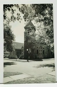 Linton Indiana First Methodist Church RPPC Photo Postcard J3