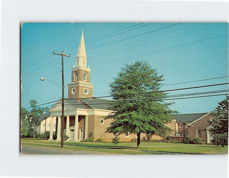 Postcard First Baptist Church Perry Georgia USA