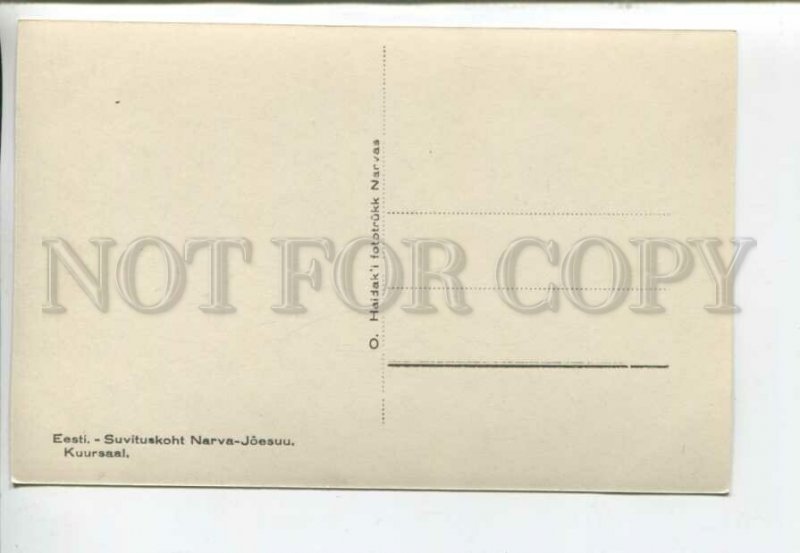 443223 Estonia Narva Joesuu Kursaal Vintage photo postcard