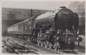 The Queen Of Scots Train 60534  Antique British Railways Real Photo Postcard