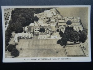 Kent WYE COLLEGE Withersdane Hall of Residence - Aerial View Old RP Postcard