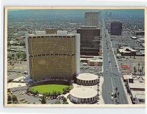Postcard Aerial view of North Central Avenue in Phoenix, Arizona