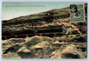 Panama Postcard Ledge of Gold Hill Culebra Cut Canal Zone Overprint c1910