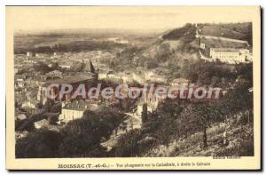 Postcard Old Moissac View Sinking Of The Cathedral