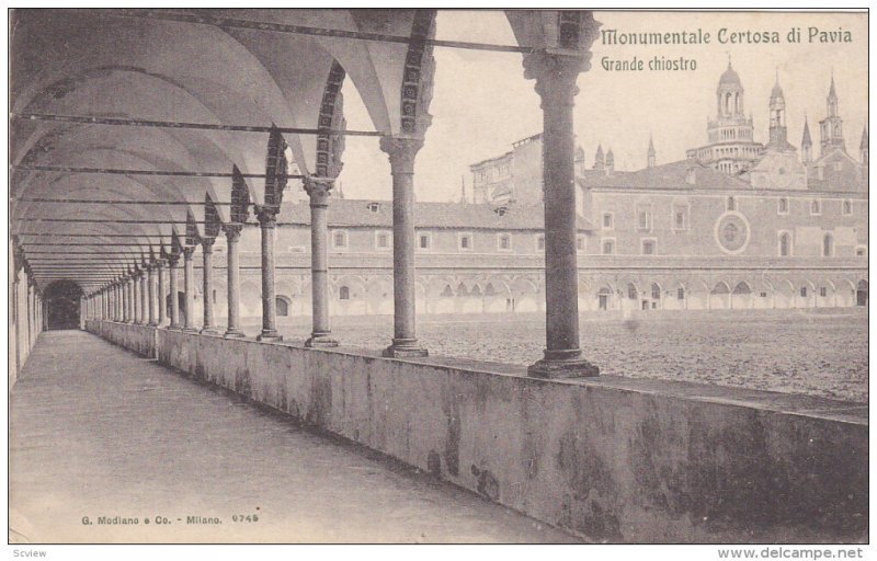 MILANO, Lombardia, Italy; Monumentale Certosa di Pavia, Grande chiostro, 00-10s