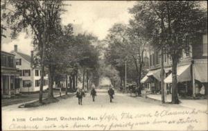 Winchendon MA Central St. c1905 Postcard