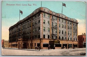 Green Bay Wisconsin 1915 Postcard Beaumont Hotel