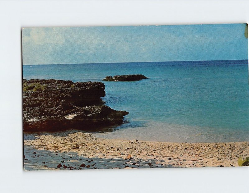 Postcard A secluded cove Grand Cayman Islands British Overseas Territory