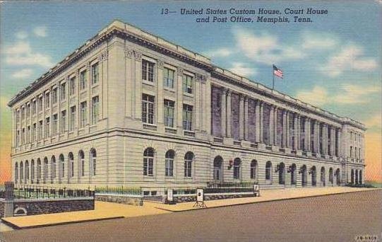 Tennessee Memphis United States Custom House Court House And Post Office