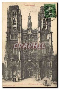 Old Postcard Toul Illustrates the Cathedral before 1793 Devastation