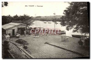 Old Postcard Vichy Canoeing At & # 39aviron Rowing