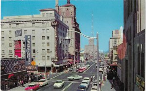 Central Ave Downtown Phoenix Arizona San Carlos Hotel c1960