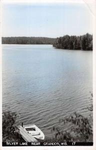 Crandon Wisconsin Silver Lake Tinted Real Photo Antique Postcard K100117