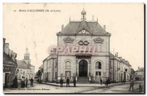 Postcard Old Town Hall d & # 39Allonnes