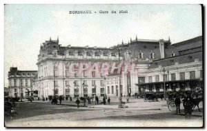 Bordeaux - South Station - Old Postcard